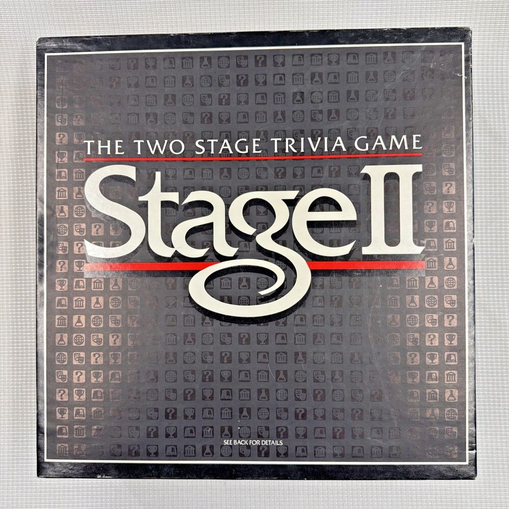 Vintage 1985 Milton Bradley Stage II Trivia Board Game - Word Game - New